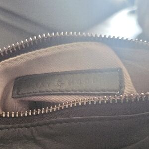 Womens Black Bag Leather Wristlet